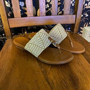 Italian Shoemakers Flat Sandals - Chestnut